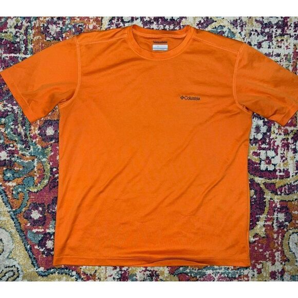 Orange Columbia PFG Zero Rules T-Shirt - Men's (L) - Picture 1 of 4